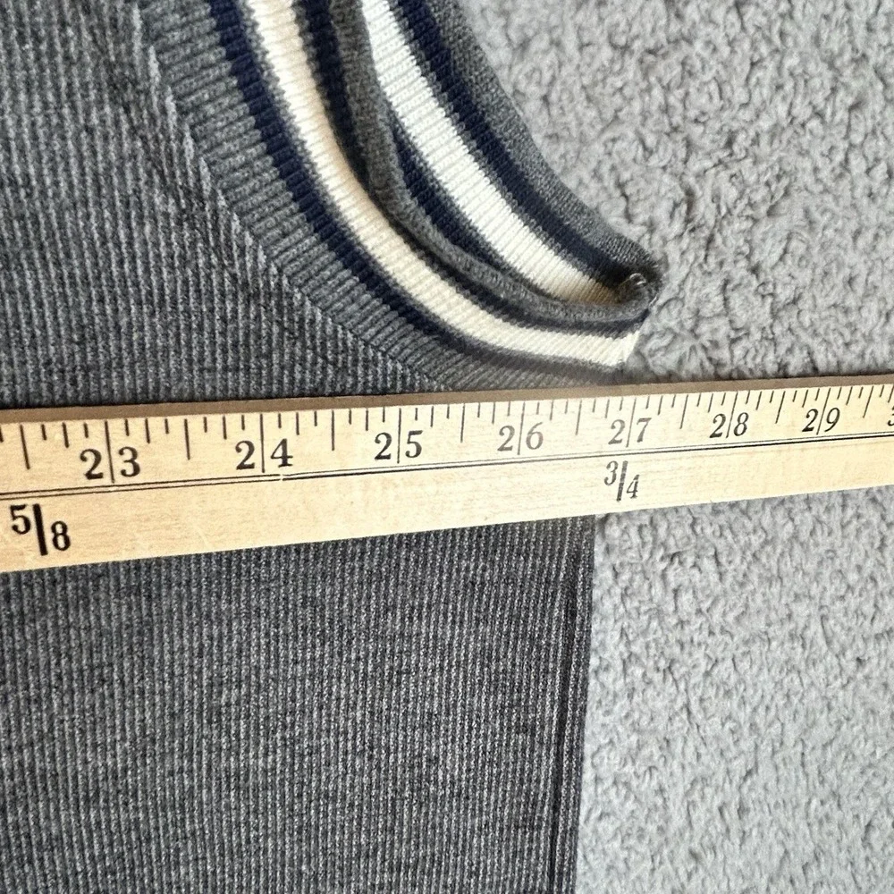 Vintage ROBA 90s Polyester Cotton Sweater Vest Size XL Preppy Y2K Made In USA